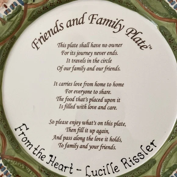Friends and Family Serving Plate - Multicolor - Picture 2 of 3